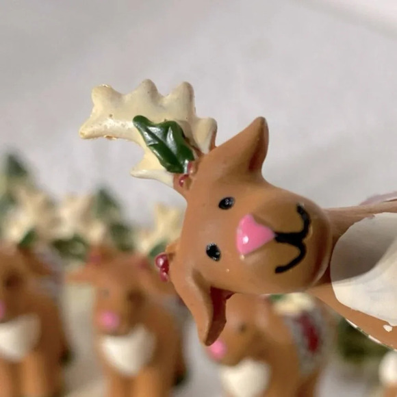 Vintage Avon Santa Reindeer Christmas Tic  Tac Toe Game - Picture 10 of 16